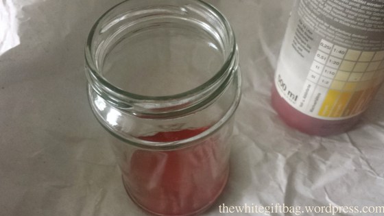 DIY glass jar decoration