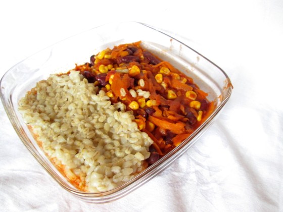 Vegetarisches Chili mit Rollgerste
